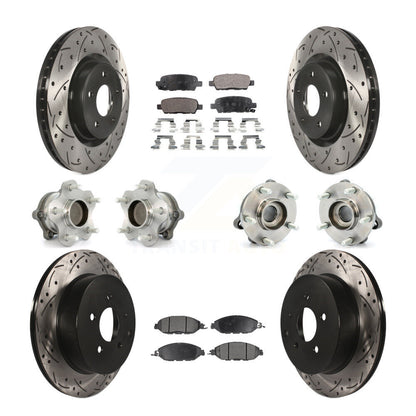 [Avant + Arrière] Kit d'ensemble roulement de roue et moyeu pour Nissan Pathfinder Murano INFINITI QX60 JX35 FWD KBB-110821