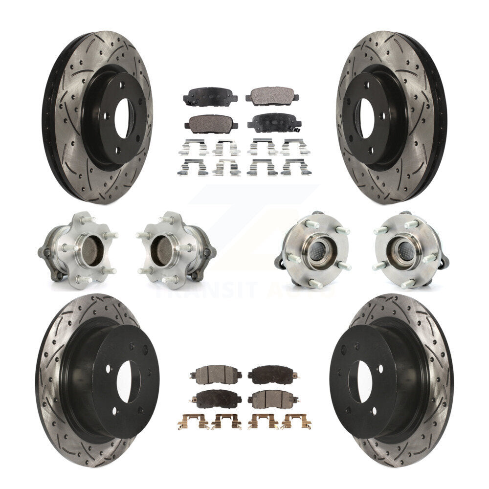 [Avant + Arrière] Kit d'ensemble roulement de roue et moyeu pour Nissan Altima KBB-110822