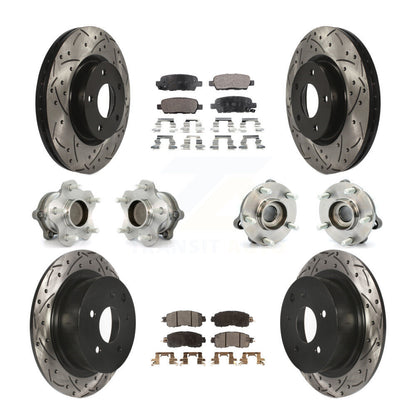 [Avant + Arrière] Kit d'ensemble roulement de roue et moyeu pour Nissan Altima KBB-110822