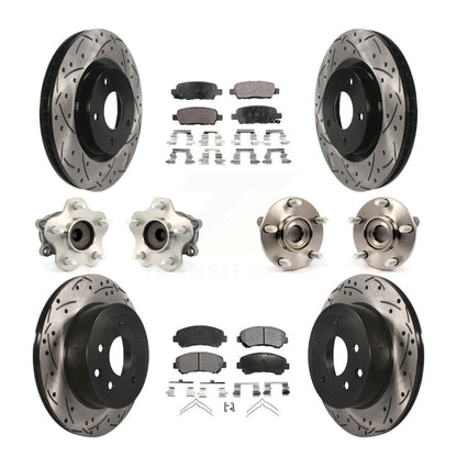 [Avant + Arrière] Kit d'ensemble roulement de roue et moyeu pour Nissan Rogue Select FWD KBB-110823