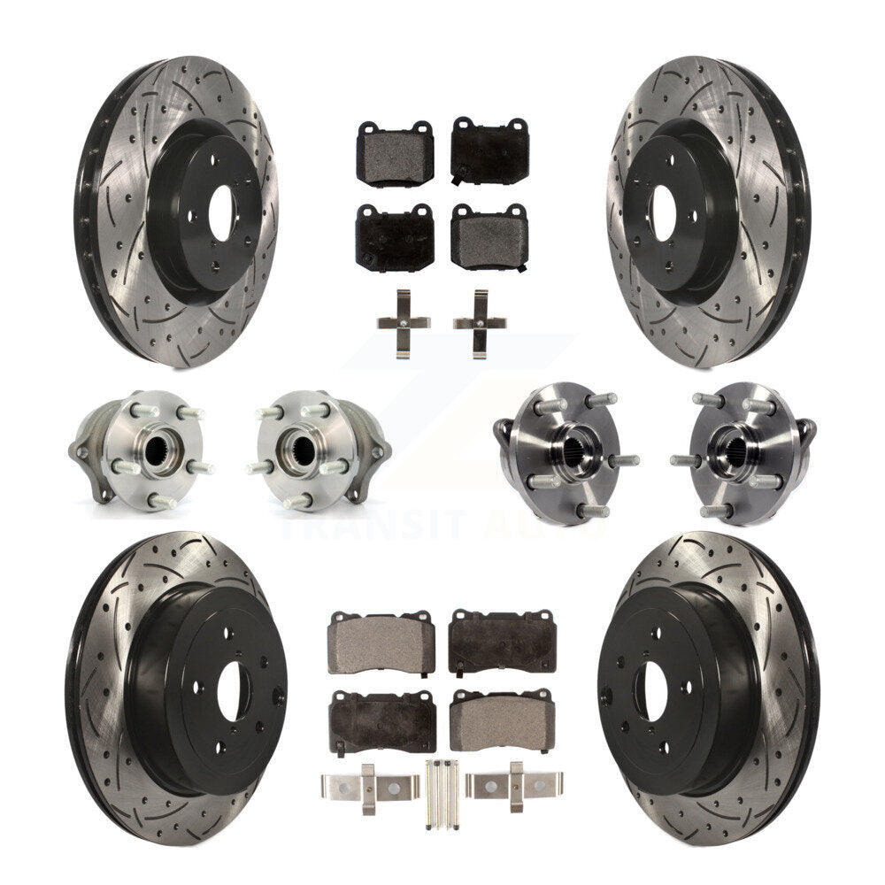 [Avant + Arrière] Kit d'ensemble roulement de roue et moyeu pour Subaru Impreza WRX STI KBB-110828