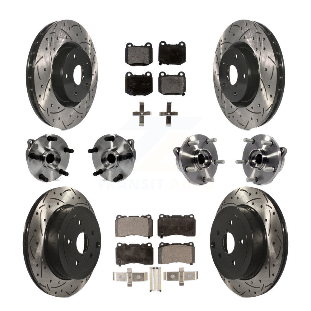 [Avant + Arrière] Kit d'ensemble roulement de roue et moyeu pour Subaru Impreza WRX STI KBB-110829