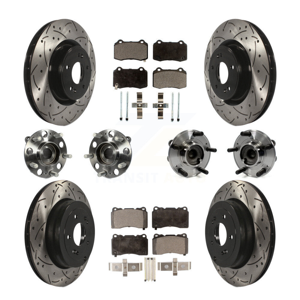 [Avant + Arrière] Kit d'ensemble roulement de roue et moyeu pour Hyundai Genesis Coupe KBB-110833