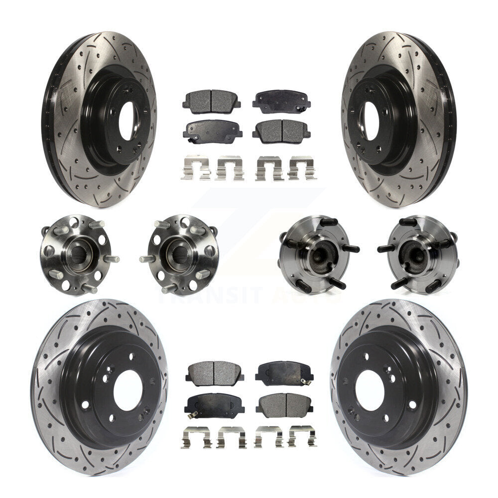 [Avant + Arrière] Kit d'ensemble roulement de roue et moyeu pour Hyundai Genesis Coupe KBB-110834