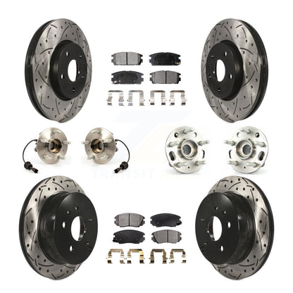 [Avant + Arrière] Kit d'ensemble roulement de roue et moyeu pour 2010-2017 Chevrolet Equinox GMC Terrain KBB-110839