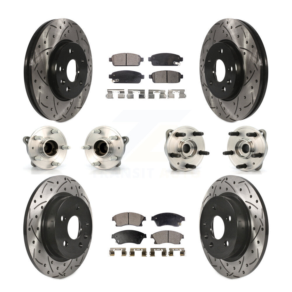 [Avant + Arrière] Kit d'ensemble roulement de roue et moyeu pour 2011-2012 Chevrolet Cruze KBB-110840