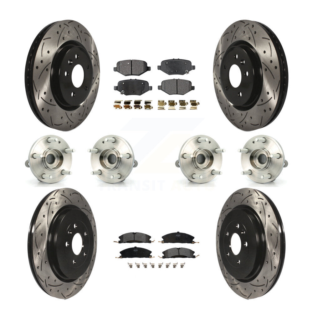 [Avant + Arrière] Kit d'ensemble roulement de roue et moyeu pour 2013 Ford Explorer Sport avec Heavy Duty Brakes KBB-110843
