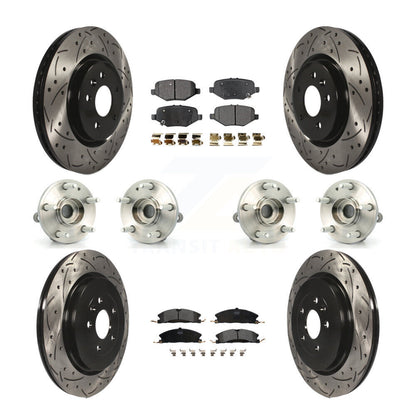 [Avant + Arrière] Kit d'ensemble roulement de roue et moyeu pour 2013 Ford Explorer Sport avec Heavy Duty Brakes KBB-110843