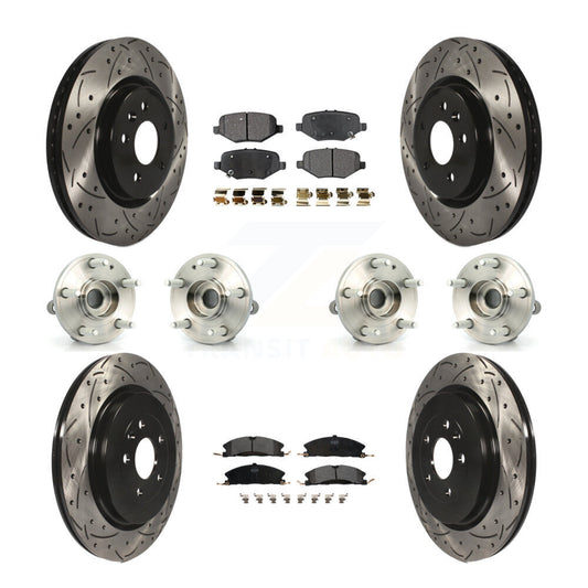 [Avant + Arrière] Kit d'ensemble roulement de roue et moyeu pour 2013 Ford Explorer Sport avec Heavy Duty Brakes KBB-110843