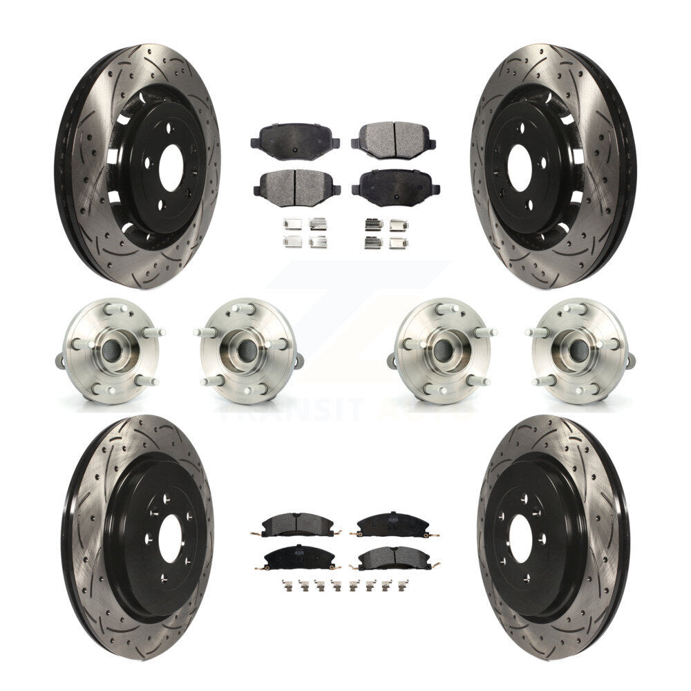 [Avant + Arrière] Kit d'ensemble roulement de roue et moyeu pour Ford Explorer Police Interceptor Utility KBB-110845