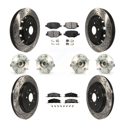 [Avant + Arrière] Kit d'ensemble roulement de roue et moyeu pour Ford Explorer Police Interceptor Utility KBB-110845