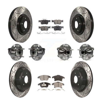 [Avant + Arrière] Kit d'ensemble roulement de roue et moyeu pour Ford Fusion Lincoln MKZ KBB-110848