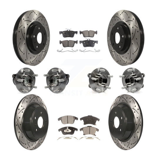 [Avant + Arrière] Kit d'ensemble roulement de roue et moyeu pour Ford Fusion Lincoln MKZ KBB-110848