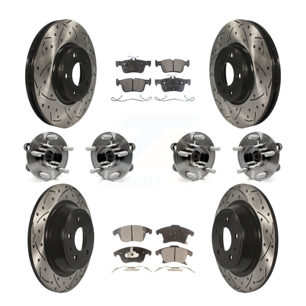 [Avant + Arrière] Kit d'ensemble roulement de roue et moyeu pour Ford Fusion KBB-110849