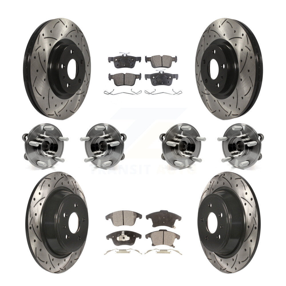 [Avant + Arrière] Kit d'ensemble roulement de roue et moyeu pour Ford Fusion Lincoln MKZ KBB-110850