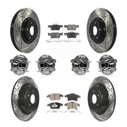 [Avant + Arrière] Kit d'ensemble roulement de roue et moyeu pour Ford Fusion Lincoln MKZ KBB-110850