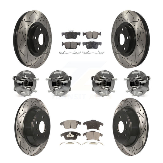 [Avant + Arrière] Kit d'ensemble roulement de roue et moyeu pour Ford Fusion Lincoln MKZ KBB-110850