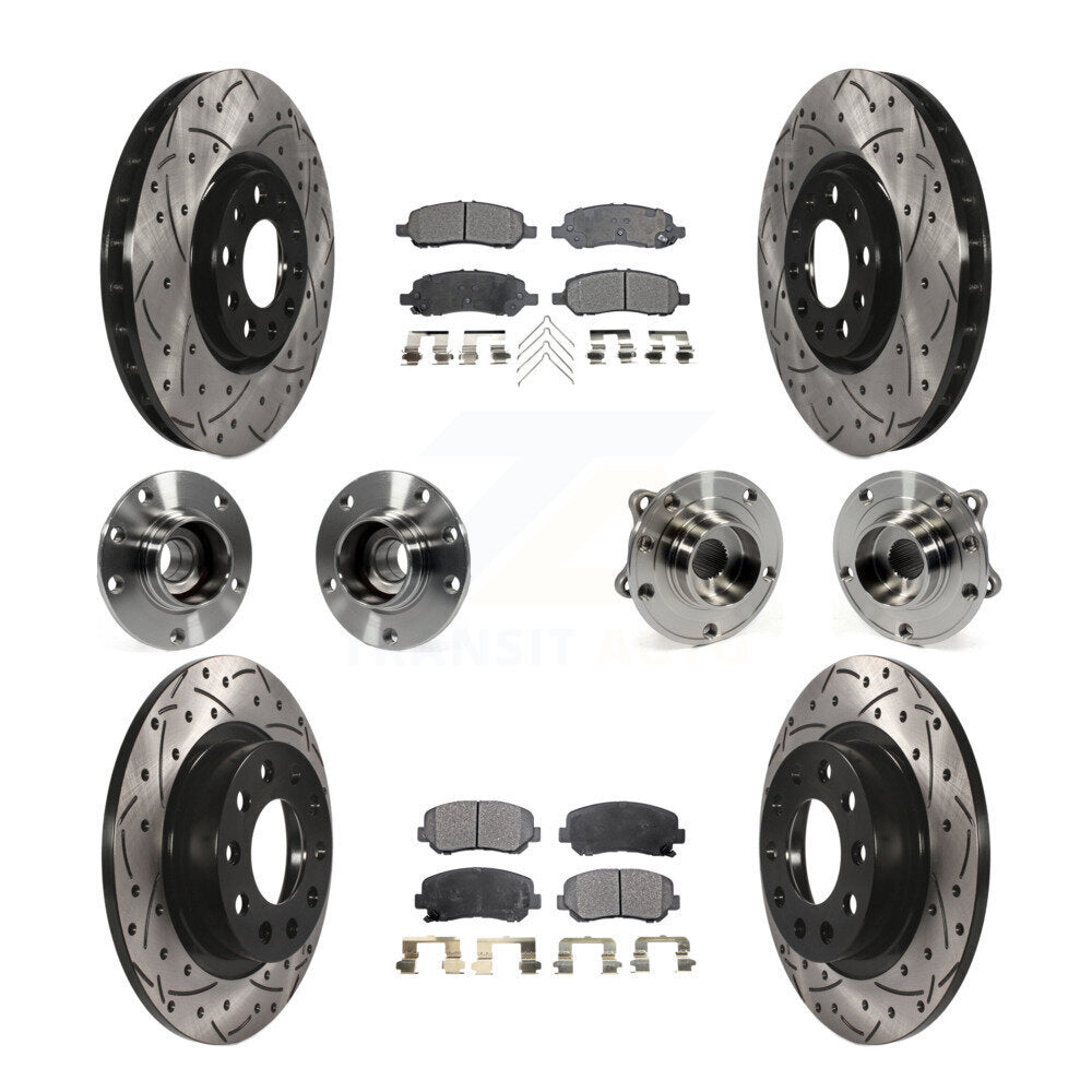 [Avant + Arrière] Kit d'ensemble roulement de roue et moyeu pour 2013-2016 Dodge Dart KBB-110852