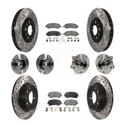 [Avant + Arrière] Kit d'ensemble roulement de roue et moyeu pour 2013-2016 Dodge Dart KBB-110852