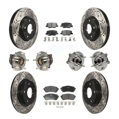 [Avant + Arrière] Kit d'ensemble roulement de roue et moyeu pour Mazda 6 KBB-110858