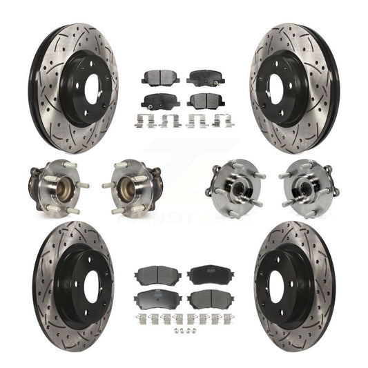 [Avant + Arrière] Kit d'ensemble roulement de roue et moyeu pour Mazda 6 KBB-110858