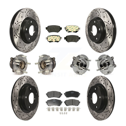 [Avant + Arrière] Kit d'ensemble roulement de roue et moyeu pour 2016-2018 Mazda 6 KBB-110859