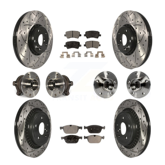 [Avant + Arrière] Kit d'ensemble roulement de roue et moyeu pour 2010-2015 Volvo XC60 AWD KBB-110861