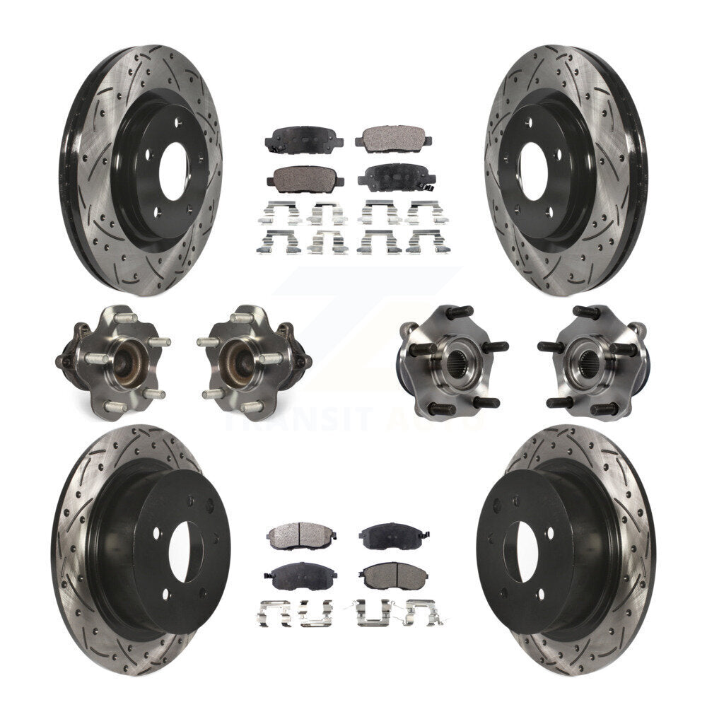 [Avant + Arrière] Kit d'ensemble roulement de roue et moyeu pour 2017-2019 Nissan Sentra Turbocharged KBB-110862