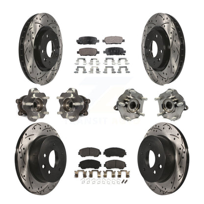 [Avant + Arrière] Kit d'ensemble roulement de roue et moyeu pour Nissan Rogue Sport Qashqai KBB-110867