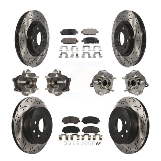 [Avant + Arrière] Kit d'ensemble roulement de roue et moyeu pour Nissan Rogue Sport Qashqai KBB-110867