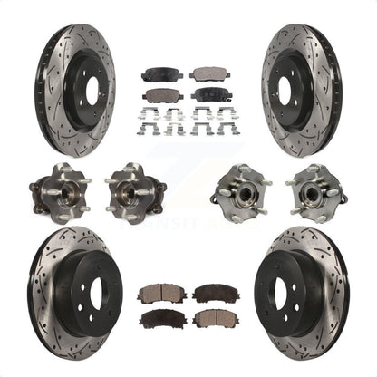 [Avant + Arrière] Kit d'ensemble roulement de roue et moyeu pour Nissan Rogue KBB-110868 par Transit Auto