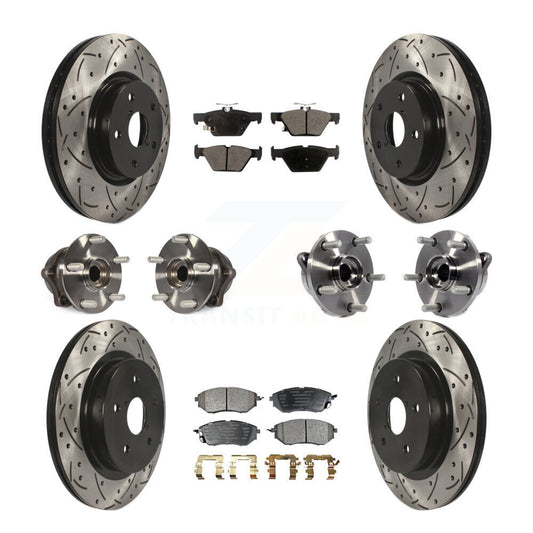 [Avant + Arrière] Kit d'ensemble roulement de roue et moyeu pour 2015-2019 Subaru Outback Legacy KBB-110869