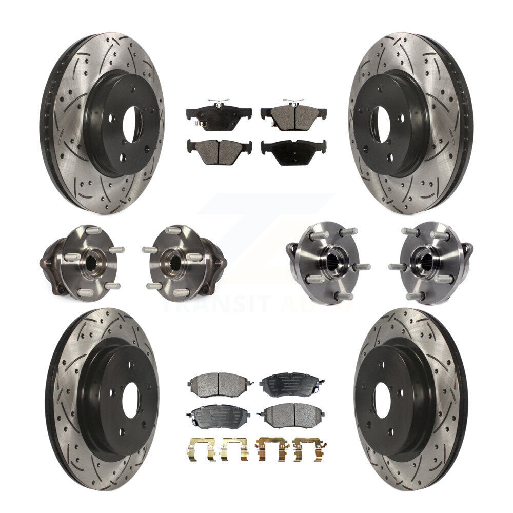 [Avant + Arrière] Kit d'ensemble roulement de roue et moyeu pour 2015 Subaru Legacy 2.5L KBB-110870