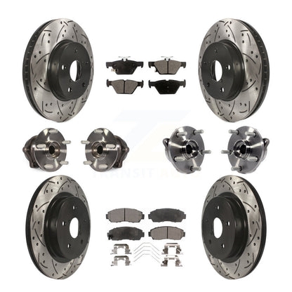 [Avant + Arrière] Kit d'ensemble roulement de roue et moyeu pour 2016-2019 Subaru Legacy 2.5L KBB-110871