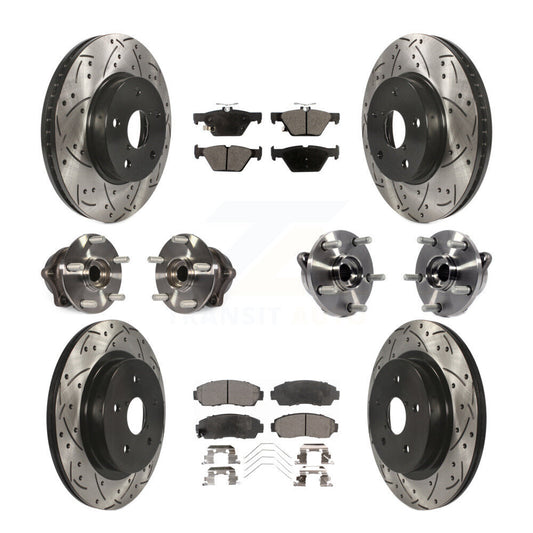 [Avant + Arrière] Kit d'ensemble roulement de roue et moyeu pour 2016-2019 Subaru Legacy 2.5L KBB-110871