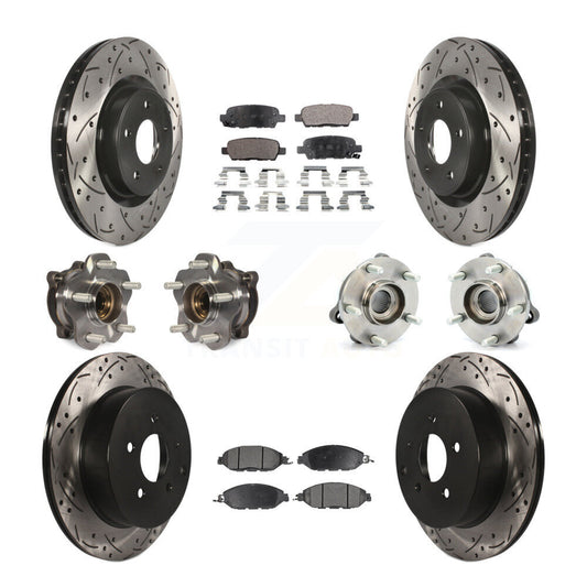 [Avant + Arrière] Kit d'ensemble roulement de roue et moyeu pour Nissan Pathfinder Murano INFINITI QX60 JX35 KBB-110872