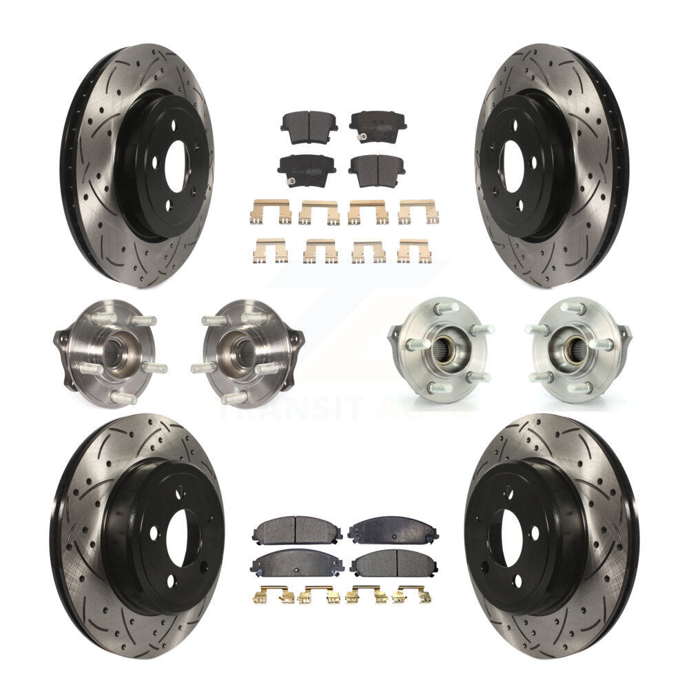 [Avant + Arrière] Kit d'ensemble roulement de roue et moyeu pour Dodge Charger Chrysler 300 Challenger KBB-110876