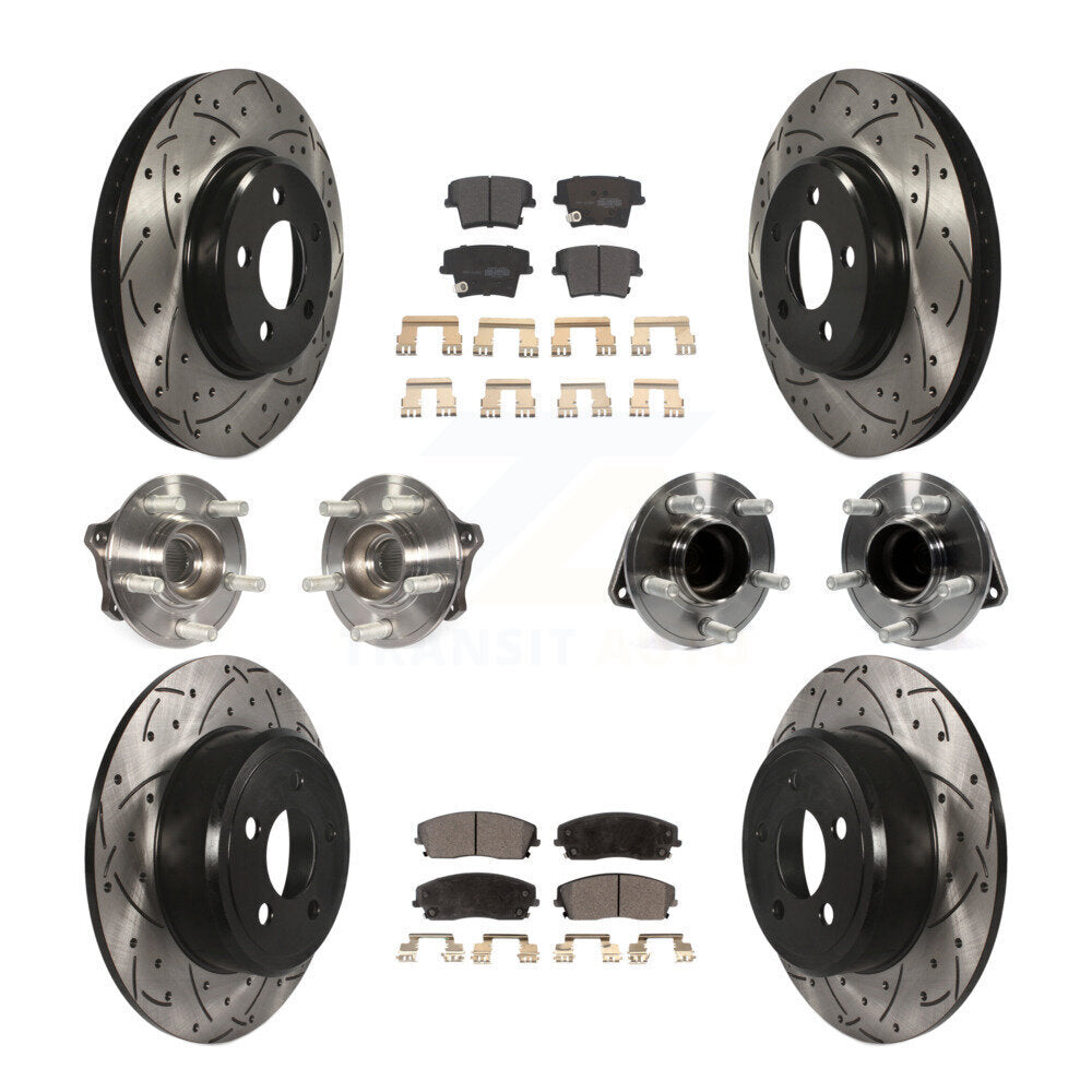 [Avant + Arrière] Kit d'ensemble roulement de roue et moyeu pour Dodge Charger Chrysler 300 Challenger KBB-110878