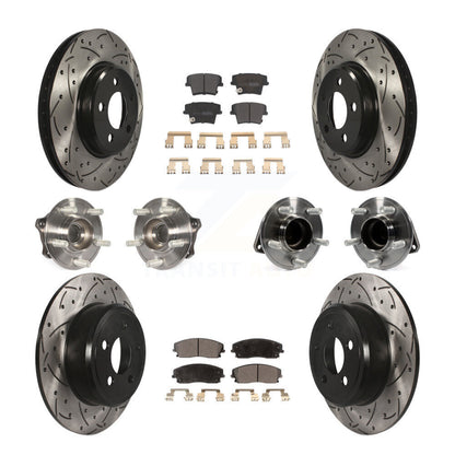 [Avant + Arrière] Kit d'ensemble roulement de roue et moyeu pour Dodge Charger Chrysler 300 Challenger KBB-110878