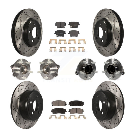 [Avant + Arrière] Kit d'ensemble roulement de roue et moyeu pour Dodge Charger Chrysler 300 Challenger KBB-110878