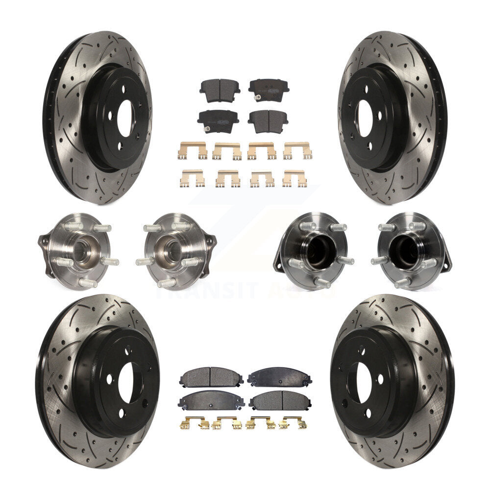 [Avant + Arrière] Kit d'ensemble roulement de roue et moyeu pour Dodge Challenger Chrysler 300 Charger KBB-110879