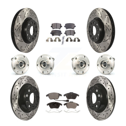 [Avant + Arrière] Kit d'ensemble roulement de roue et moyeu pour Volkswagen Passat Audi A3 Quattro KBB-110889