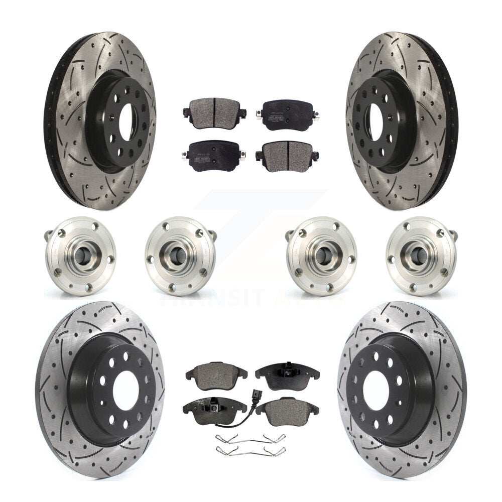 [Avant + Arrière] Kit d'ensemble roulement de roue et moyeu pour Audi Q3 Quattro KBB-110891