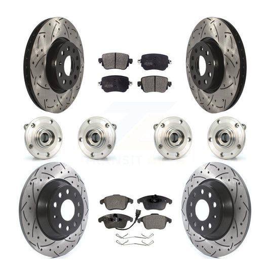 [Avant + Arrière] Kit d'ensemble roulement de roue et moyeu pour Audi Q3 Quattro KBB-110891