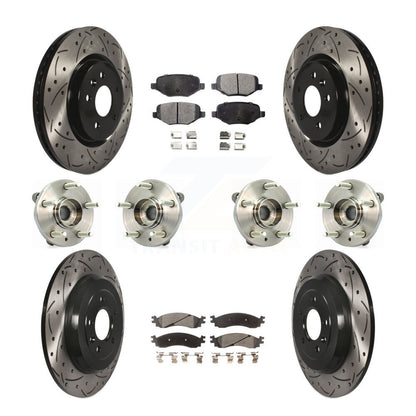 [Avant + Arrière] Kit d'ensemble roulement de roue et moyeu pour 2010-2012 Ford Taurus SHO KBB-110896