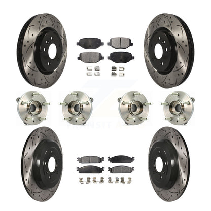 [Avant + Arrière] Kit d'ensemble roulement de roue et moyeu pour 2009-2010 Lincoln MKS KBB-110897