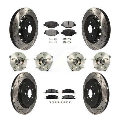 [Avant + Arrière] Kit d'ensemble roulement de roue et moyeu pour Lincoln MKS Ford Flex Taurus MKT KBB-110899