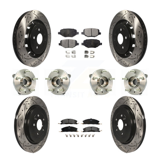 [Avant + Arrière] Kit d'ensemble roulement de roue et moyeu pour Lincoln MKS Ford Flex Taurus MKT KBB-110899