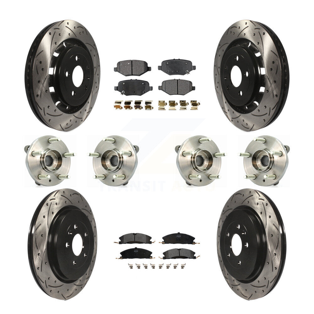 [Avant + Arrière] Kit d'ensemble roulement de roue et moyeu pour Ford Flex Taurus Lincoln MKS KBB-110900