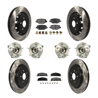 [Avant + Arrière] Kit d'ensemble roulement de roue et moyeu pour Ford Flex Taurus Lincoln MKS KBB-110900